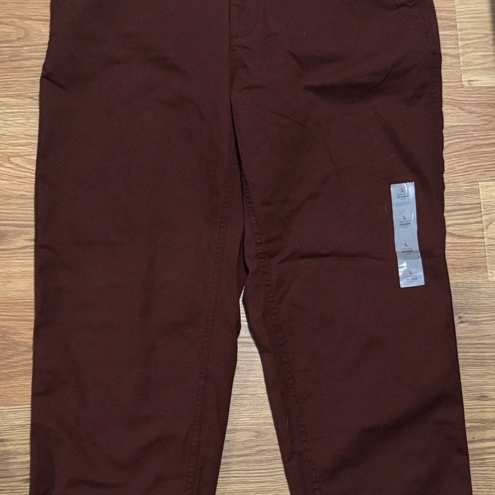 Women’s Casual Chino Pants Dark Burgundy